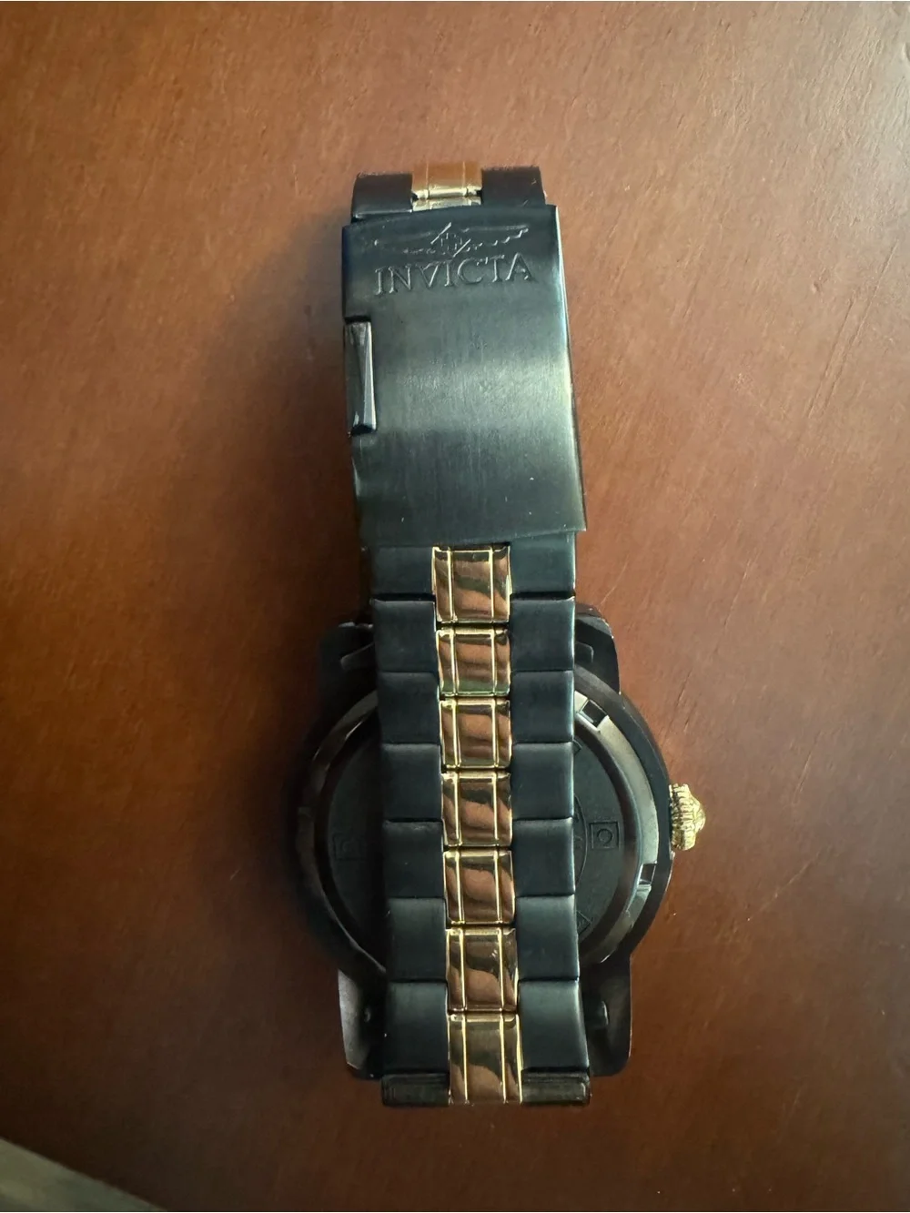 Invicta Black and Gold Men's Watch - Needs Battery